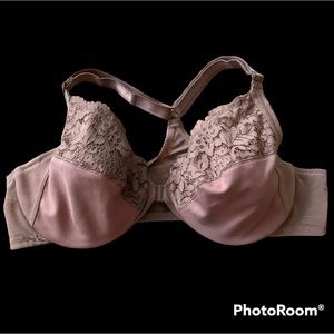 Delimira Front Closure Unlined Racer Back Bra - 42B